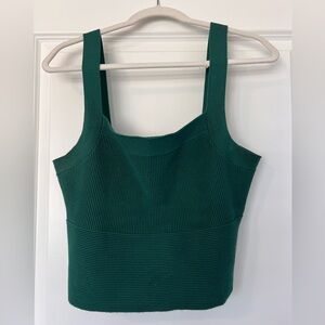 Abercrombie & Fitch Forest Green Ribbed Top